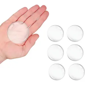 Wall Protectors & Door Stoppers: 6-Pack Clear, Self-Adhesive Bumpers for Doors, Fridges & Walls |  , Reduce Noise, Easy Install