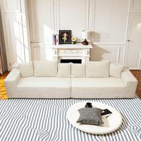 Off-white straight sofa