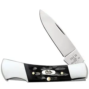 Case 65031 Buffalo Horn Lockback Kitchen Knife, 1.9 oz, Nickel-Metallic Accents, Stainless Steel Construction, Precision In Size Design