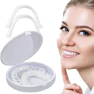 Nature Temporary Veneers Kit Instant Easy to Clean Teeth Brace Cover Comfortable Adjustable False Teeth Veneers