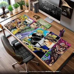 JoJo's Bizarre Adventure Mouse Pad - Manga Panel Joestar Gaming Desk Mat, Stand Power Decor, Anime Gift for JoJo Fans
