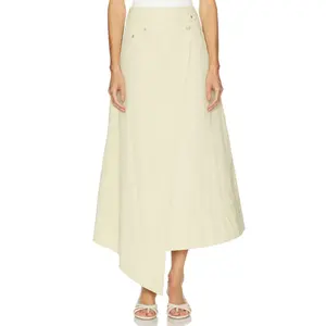 Camila Coelho Ignacia Midi Skirt in Beige