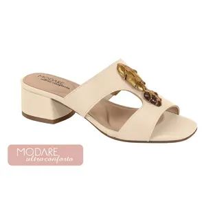 Vizzano  Strappy Block Heel Sandals with Gold Accents - Elegant Summer Shoes 2025 Crochet Woven Raffia-Effect & Faux Leather Insole Comfortable Lightweight Mules for Casual Chic Looks