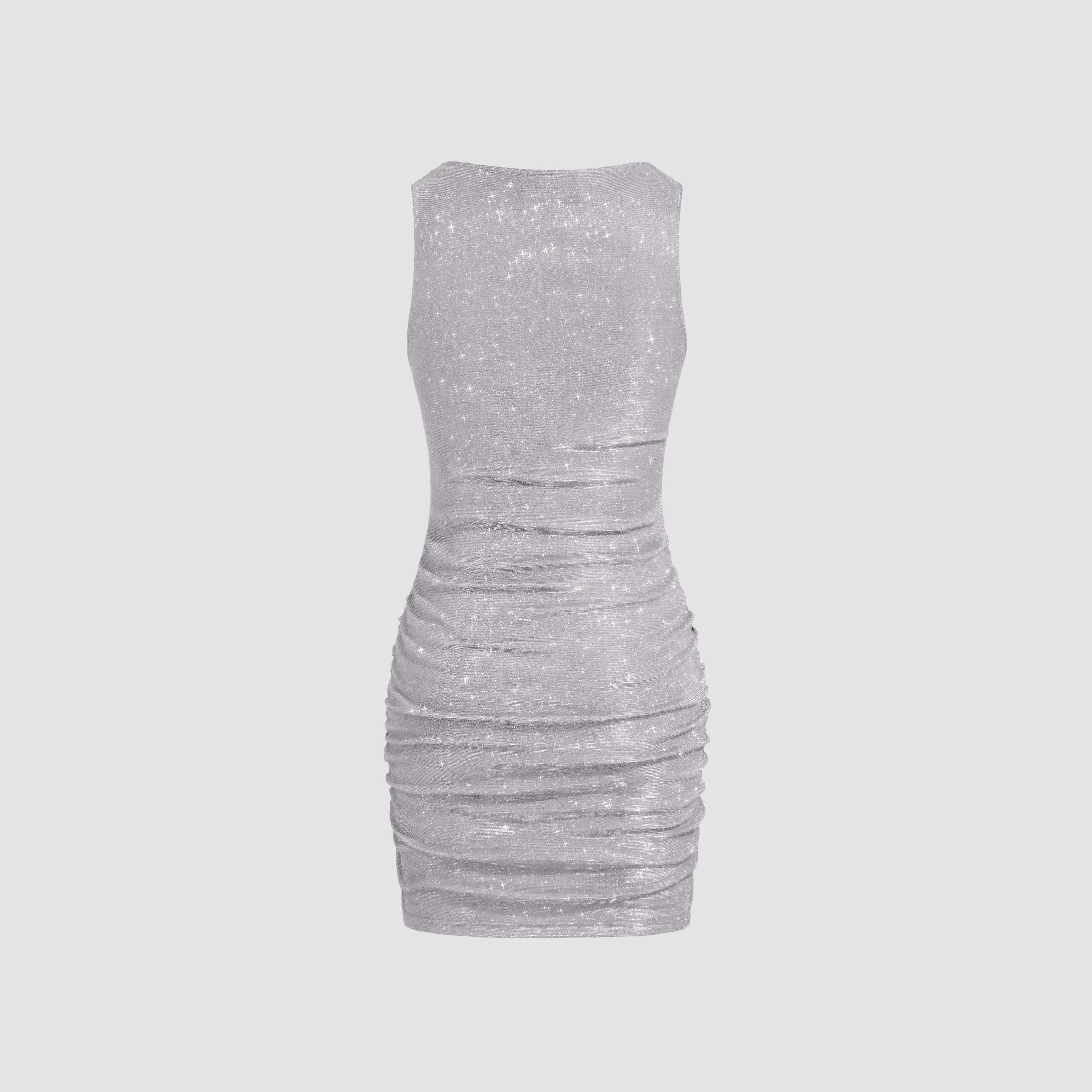 Cider [1 colors, Size 0-10] Star Glitter Ruched Mini Dress SwimWeek -  TikTok Shop