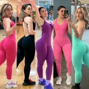 Ultra Scrunch Active Jumpsuits - Multi-Colored High-Waisted Leggings, Available in Various Colors, Ideal for Active Wear