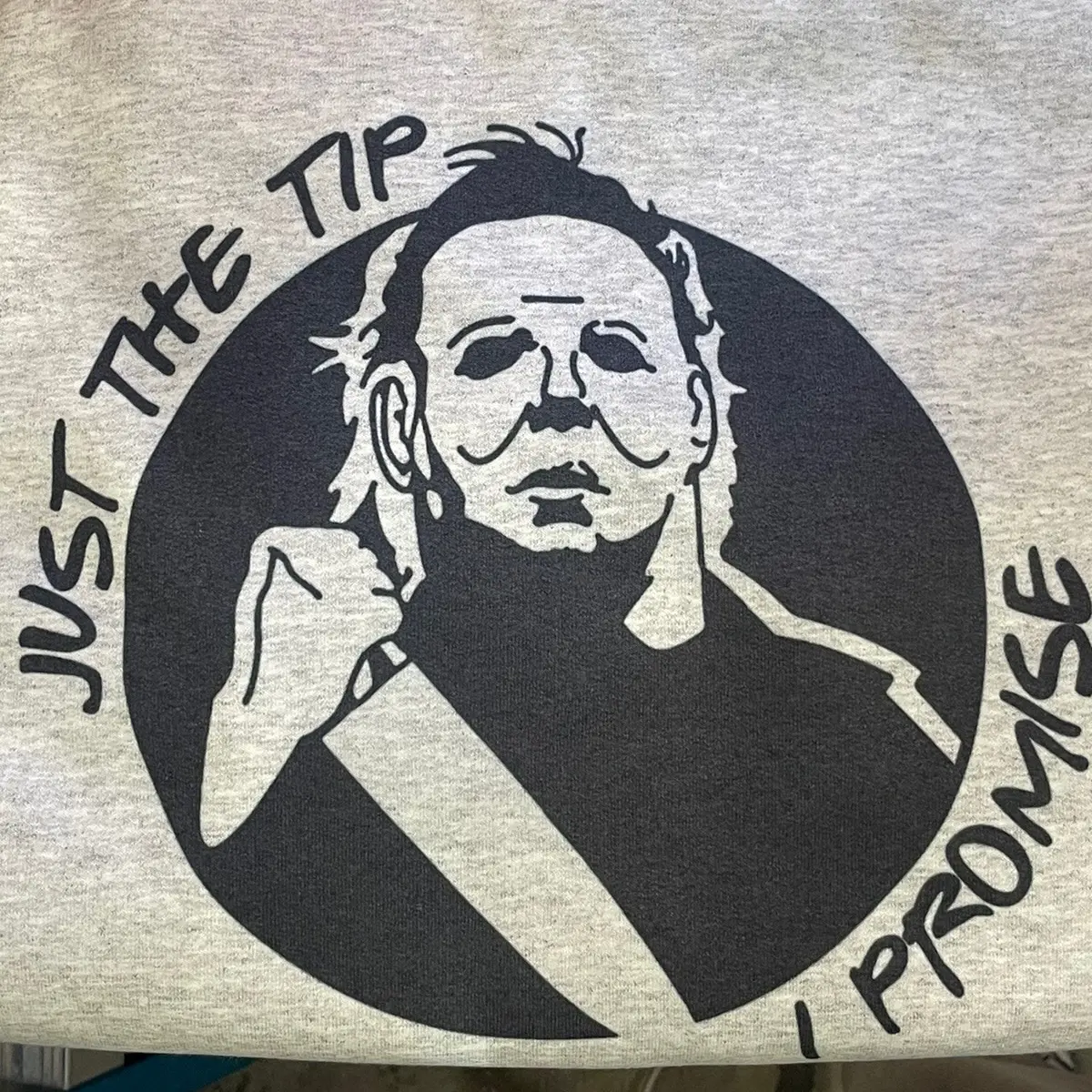 Just The Tip Crewneck Funny Graphic Halloween Unisex Menswear Soft Sweatshirt Pullover Tops Man Biker - Hoodie Casual Spooky