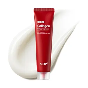 MDP+ Red Lacto Collagen Wrapping Mask | Peel Off, Pore Minimizing, Hydrating & Plumping, Korean Glass Skin, Elasticity | 2.36fl.oz, 70ml