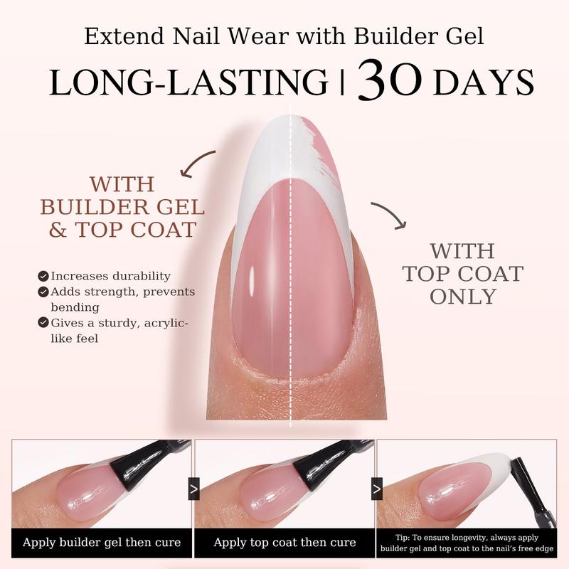 [ ProTips-French Kit ] PRO-TIPS 150pcs Pink Short Square French Nail Tip, 15 Sizes Press-On Nails, Gel Acrylic Nail Extensions for Easy DIY, Nail Glue Included, Ellie Young