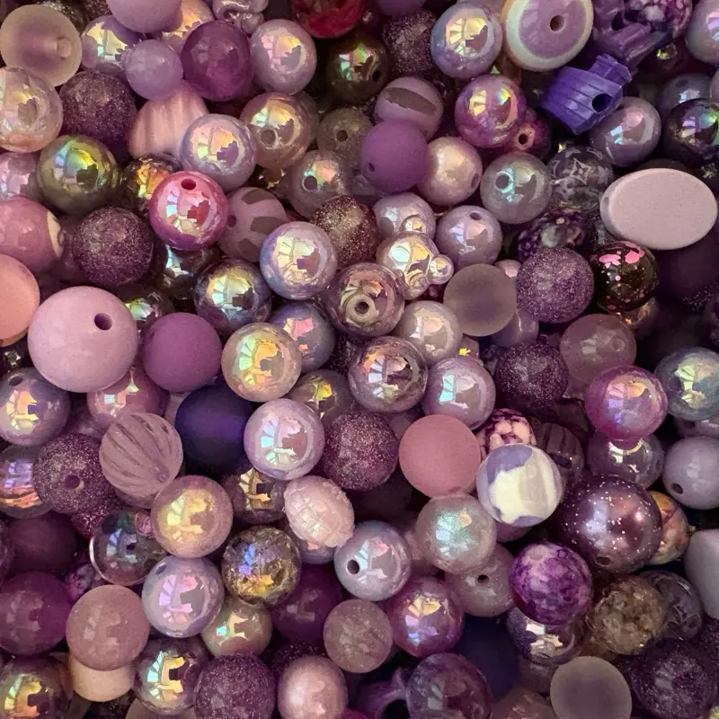 Purple beads Purple beads