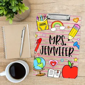 Personalized Teacher Clipboard 9 Designs, Custom Name Cute Clipboard, Teacher Appreciation Gift Back to School Classroom Decor Gift