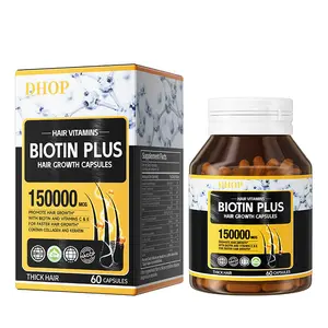 Biotin Hair Capsules Men's and Women's Hair Biotin Capsules 60 Capsules High Content Hair Care, Hair Care, Anti-hair Loss