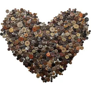 600-700Pcs Brown Buttons for Crafts Bulk Assorted Sizes Brown Craft Buttons for Crafting, Arts, DIY, Decoration, Sewing