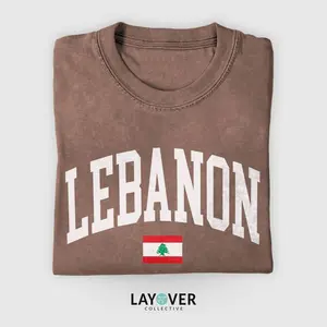 Lebanon Flag Sweatshirt, Lebanese Pullover, Cedar Tree Flag Crewneck, Lebanon Travel Gift, Minimalist Sweater, Lebanese Heritage Apparel