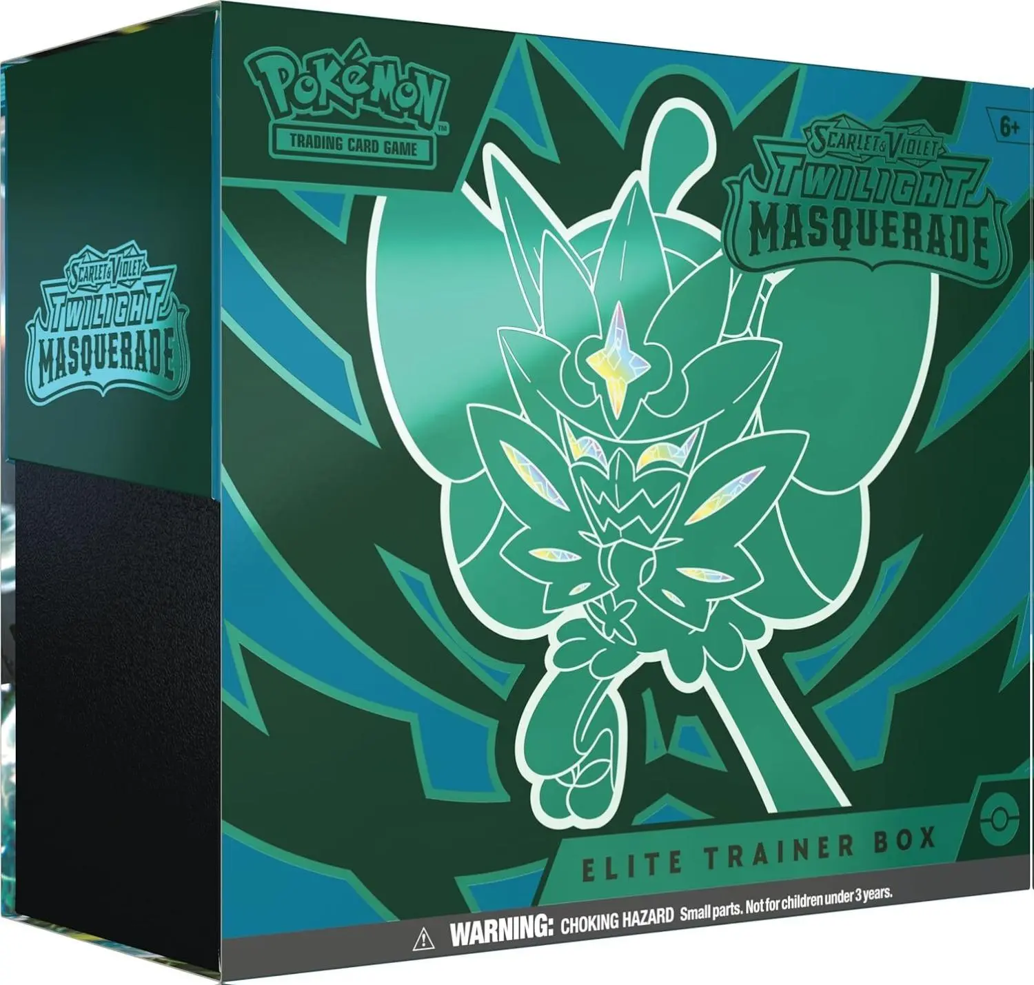 Pokémon Scarlet & Violet-Twilight Masquerade (SV06: Twilight Masquerade) Collector's Edition Elite Trainer Box - 9 Packs, 65 Card Sleeves, Foil Promo Card, Ogerpon-Design Sleeves