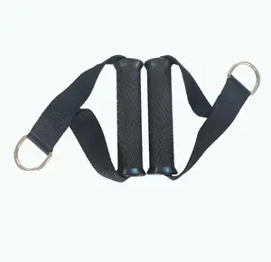 Fitness accessories rubber handle with rim for resistance band or Pull/Push Exercises