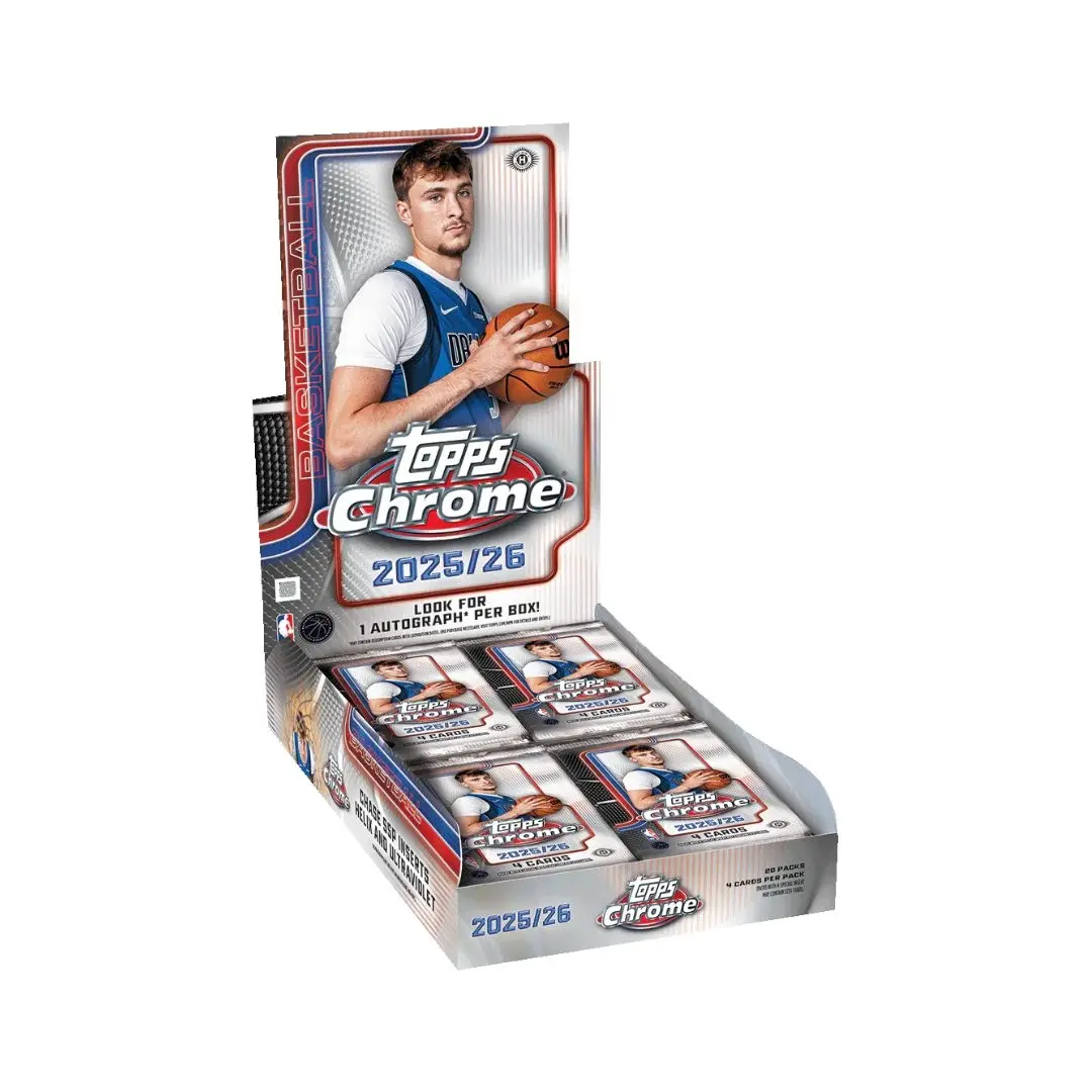 2025-26 Topps Chrome NBA Basketball Hobby Box 2025-26 Topps Chrome NBA Basketball Hobby Box