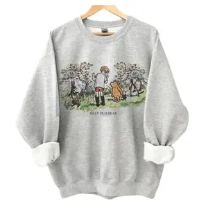 The Vintage Pooh Bear Sweatshirt, Gift For Men Women, Crew Neck, Menswear Top, Womenswear Top Underwear Streetwear
