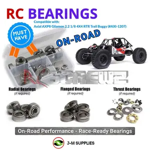 RCScrewZ Metal Shielded Bearing Kit axi044b for Axial Racing AXP8 Gilamon 2.2 RTR 1/8 Brushed Electric 4X4 Trail Buggy Rock Crawler (#AXI-1207 / AXI-1207T1 / AXI-1207T2) | RCX