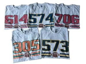 College Football Area Code T Shirt