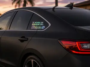 Te acaba de Rebasar una Bichota Car Stickers - High Quality - Variety Adhesive Vinyl Decal