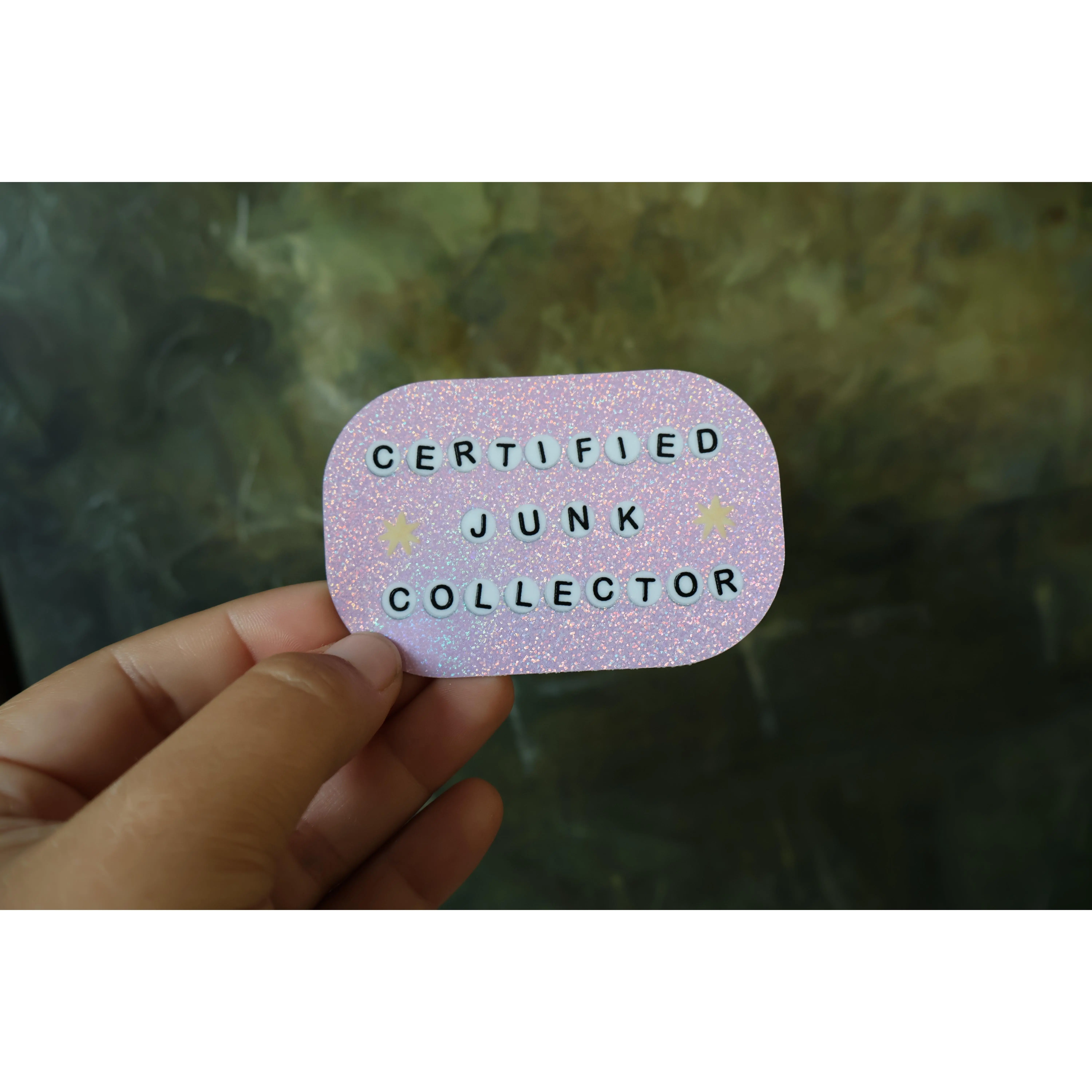 Certified Junk Collector Holographic Sticker