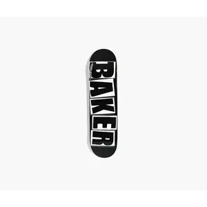 BAKER TEAM BRAND LOGO BLACK/WHITE DECK 8.00 BAKER TEAM BRAND LOGO BLACK/WHITE DECK 8.00
