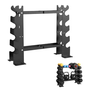 RELIFE REBUILD YOUR LIFE Dumbbell Rack Weight Stand Only 450lbs Capacity 5-Tier Dumbbells Kettlebells Storage Organizer for Home Gym Fitness Equipment