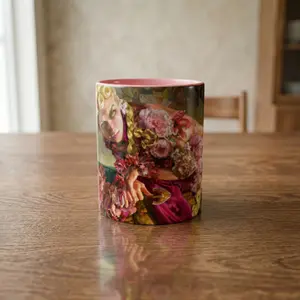 JOJO Golden Wind “Giorno Giovanna” Original Design Collector’s Mug, Ceramic Coffee Cup, Red Interior, Anime Merch, Geek Gift, Unique Art Design