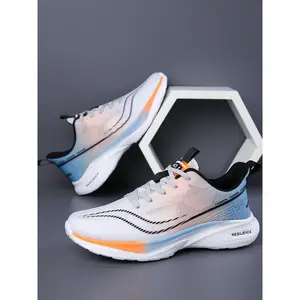 Men’s Comfortable Running Shoes, Professional Racing Style, Lightweight Upper, Cushioned Sole, Heel Strap Design, Ideal for Sports Enthusiasts, Athletic Running Shoes