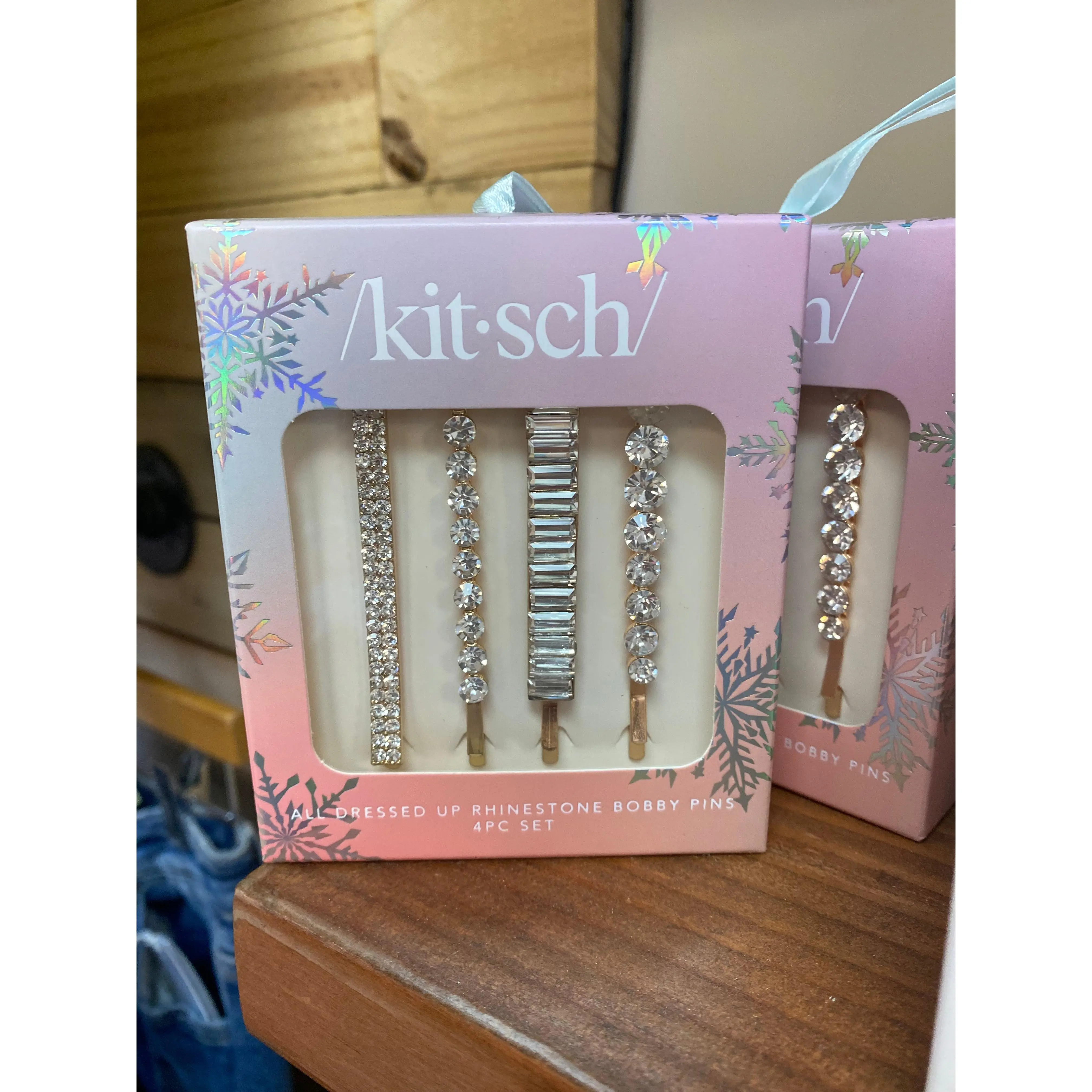 Holiday Rhinestone Bobby Pins