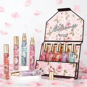 Women's Premium Perfume Set, 5-Piece Includes Body Spray, Long-Lasting Sweet Romantic Scent, Ideal for Daily Dates, Travel, Work, Gift