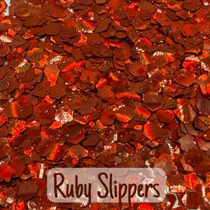 Red Biodegradable Glitter for  Decorations, DIY Crafts, & Body Glitter