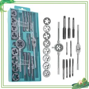 Multifunction Tap and Die Set 12/20PCS M3-M12 Metric Screw Thread Plugs Hand Taps Straight Taper Threading Kit