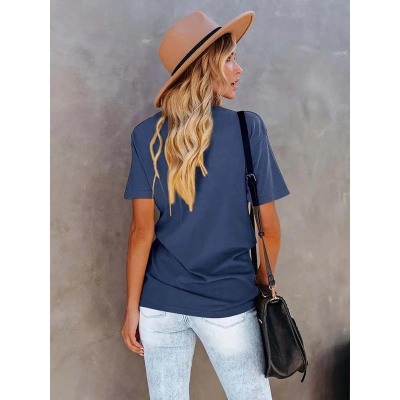 Women's MTV Leopard Print Round Neck Tee Fitted Short Sleeve T-Shirt for Summer Casual Wear Ladies Clothes Top with Unique Print and Durable Fabric