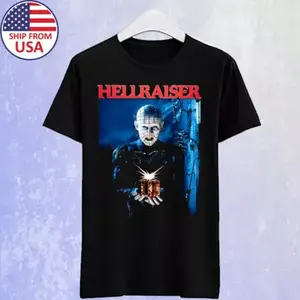 Hellraiser 1987 Classic Horror Movie Men's Black T-shirt Size S-5xl