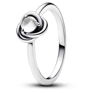 Pandora April Birthstone Eternity Circle Ring 192993C04-56