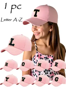 Children Baseball Cap, Cute Letter Pattern, Adjustable Brim, Kids Sun Hat, Premium Quality Hats, Outdoor Accessories, Lightweight Vintage Style, Fun Sports Hat, Funny Hat
