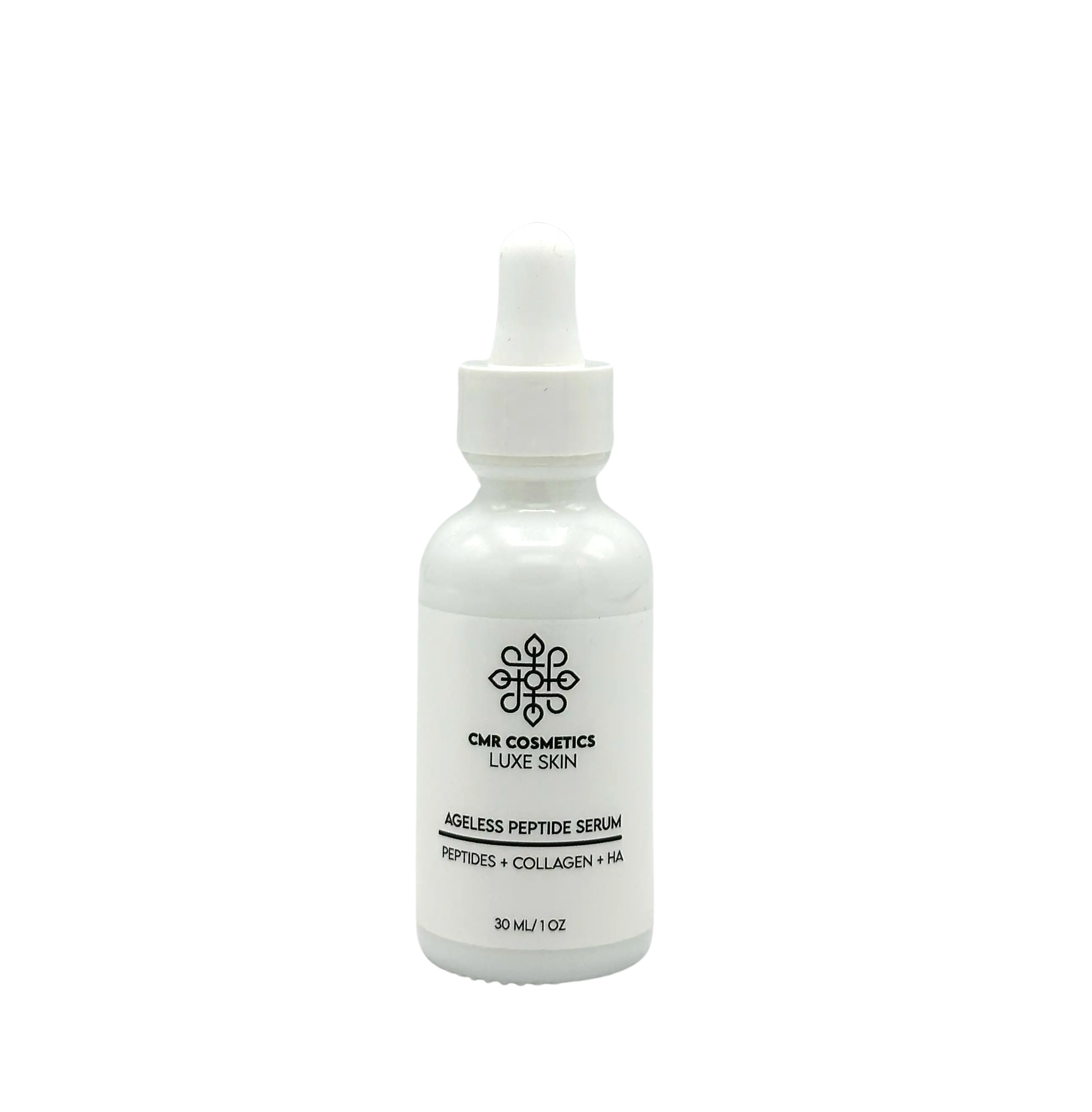 CMR Cosmetics Ageless Peptide Serum with Peptides, Collagen & Hyaluronic Acid - Reduces Fine Lines & Wrinkles, Boosts Firmness - Deep Hydration & Moisturizing Formula for Radiant Skin - Fast-Absorbing