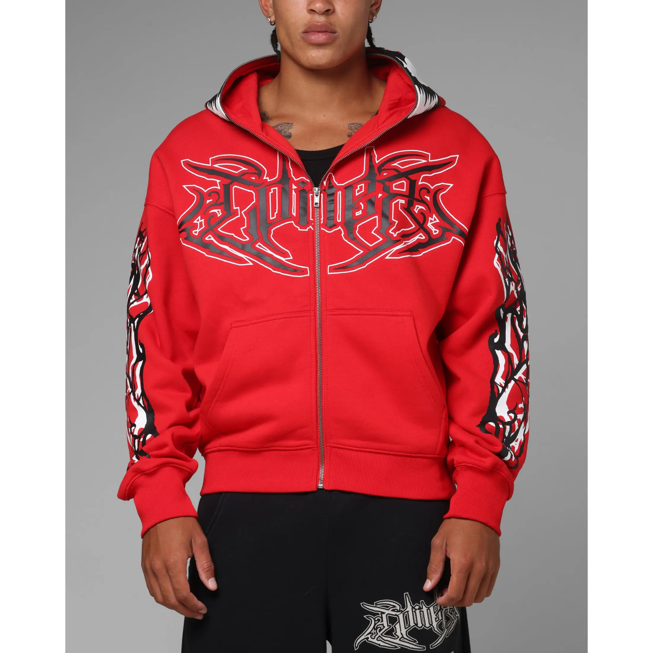 Loiter Marvel Spider-Man Carnage Zip Hoodie Red