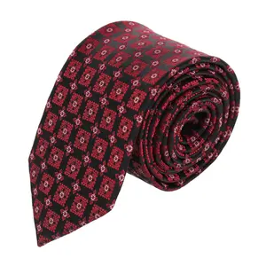 Trafalgar Azzimato Diamond Stately Silk Necktie, Ties