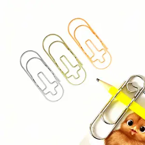 Heart Shaped Metal Pen Clips 9 Pack Gold Silver Rose Gold Paperclip Pen Holders for Notebooks Papers School Office Supplies