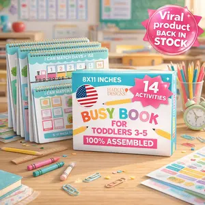 My First Busy Book For Toddlers 3-5 - My Preschool Busy Book For 5-7 Year Old, Toddler Activity Books, Homeschool Preschool Learning Activities, Coloful Kindergarten Learning Activities