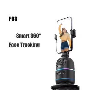 Automatic Face Tracking Ai Smart Gimbal, 360° Rotating Selfie Stick, Smartphone Video Vlog Stabilizer, Phone Stand