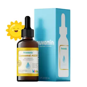 Liposomal Vitamin A & D Drops with K2 for Baby Toddlers Kids & Adults, 800 IU/mL