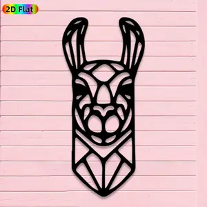 1pc Avant-Garde Llama Metal Wall Art, Avant-Garde Llama Statue Mural, Iron Craft, Perfect for Living Room, Garden, Zoo Corner Decor, Intricate Craftsmanship, Artistic Metalwork, Christmas Decor, Ideal Gift for Nature Lovers
