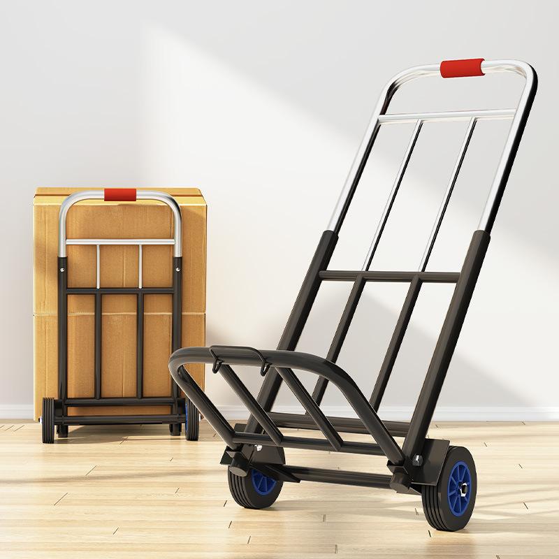Folding Hand Truck Stair Climbing Cart Portable Luggage Dolly bear 240lbs for Travel Moving Shopping Office Sports Equipment Transport