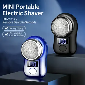 Electric Shaver For Men, Portable USB Rechargeable Razor With Digital Display, Cordless,Travel Grooming Tool