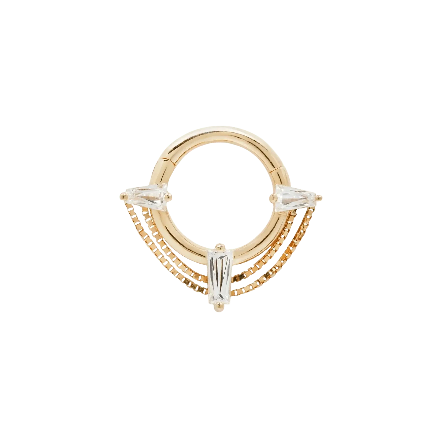 Fetish – 14K Gold Chain & Swarovski CZ Clicker
