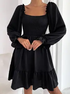 Women's Design Black Swan Classic Dress Elastic