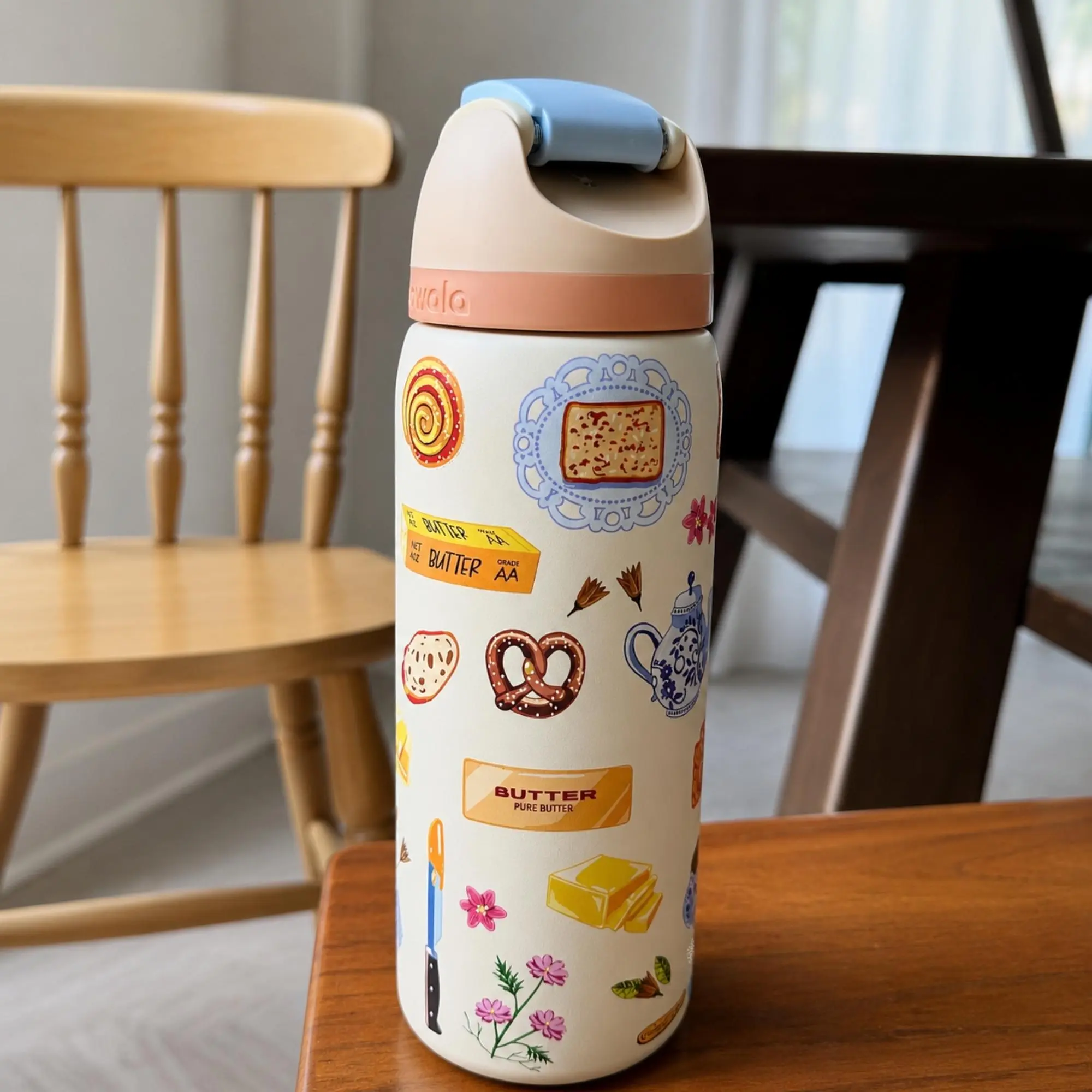 Owala "Brunch Bunch" 32oz FreeSip Insulated Water Bottle Breakfast Collection New with Box